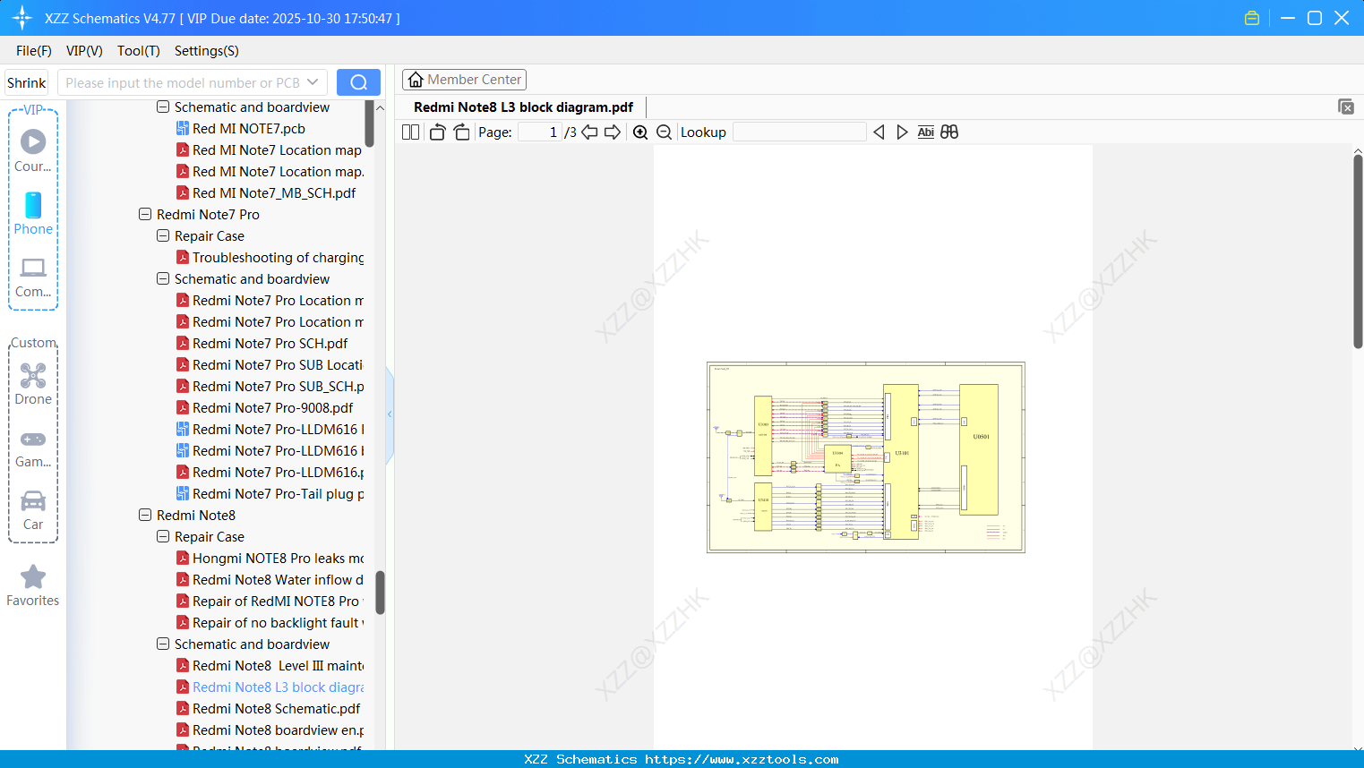 Xiaomi Redmi Note8 L3 Block Diagram